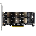 PCI-E X8 Double Disk Transfer Card NVME M.2 MKEY SSD RAID Array Adattatore di espansione, PH45