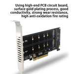 PCI-E X8 Double Disk Transfer Card NVME M.2 MKEY SSD RAID Array Adattatore di espansione, PH45