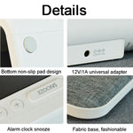 Caricabatteria wireless 3 in 1 con sveglia LCD 10W
