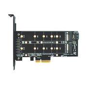 Scheda adattatore SSD PCIe M.2 PCIE 4x a M.2 Key M B Dual Interface Card, PCENGFF-N01