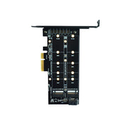 Scheda adattatore SSD PCIe M.2 PCIE 4x a M.2 Key M B Dual Interface Card, PCENGFF-N01