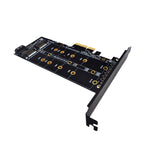 Scheda adattatore SSD PCIe M.2 PCIE 4x a M.2 Key M B Dual Interface Card, PCENGFF-N01