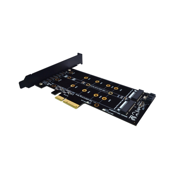 Scheda adattatore SSD PCIe M.2 PCIE 4x a M.2 Key M B Dual Interface Card, PCENGFF-N01