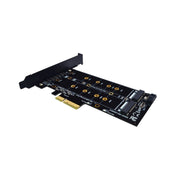 Scheda adattatore SSD PCIe M.2 PCIE 4x a M.2 Key M B Dual Interface Card, PCENGFF-N01