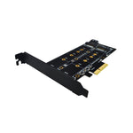 Scheda adattatore SSD PCIe M.2 PCIE 4x a M.2 Key M B Dual Interface Card, PCENGFF-N01