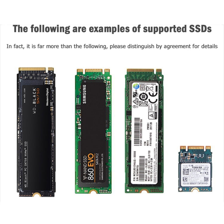 USB3.1 10Gbps GEN2 a NVME SATA Dual Protocol M.2 Riser Card SSD, USB3.1 To NVME SATA