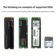 USB3.1 10Gbps GEN2 a NVME SATA Dual Protocol M.2 Riser Card SSD, USB3.1 To NVME SATA
