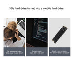 USB3.1 10Gbps GEN2 a NVME SATA Dual Protocol M.2 Riser Card SSD, USB3.1 To NVME SATA
