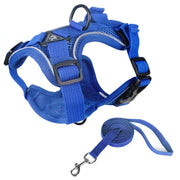 Imbracatura per gilet per animali domestici + set di funi di trazione Imbracatura riflettente per cani e gatti traspirante, S, M, L, XL