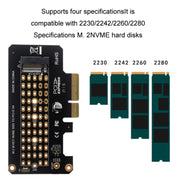 Scheda di trasferimento NVME da 5 pezzi M.2 a scheda di espansione PCIE3.0/4.0 Full Speed X4, Full Height, Half Height