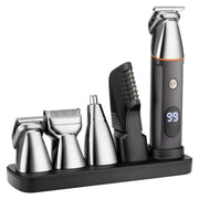 5 in 1 taglio di capelli display digitale lavaggio ad acqua rasoio set di taglio a spinta elettrica per capelli, LK-881 5 In 1 (Gold), LK-881 5 In 1 (Silver)