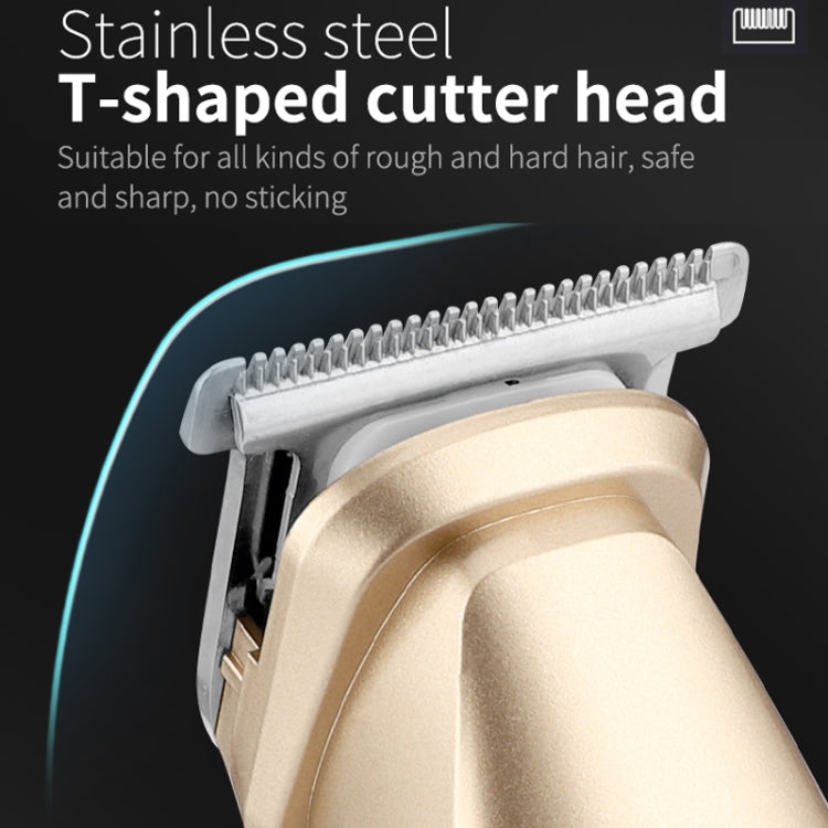 5 in 1 taglio di capelli display digitale lavaggio ad acqua rasoio set di taglio a spinta elettrica per capelli, LK-881 5 In 1 (Gold), LK-881 5 In 1 (Silver)