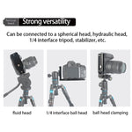 BEXIN L130-50 Piastra a sgancio rapido per fotocamera Tavola verticale a forma di L, L130-50