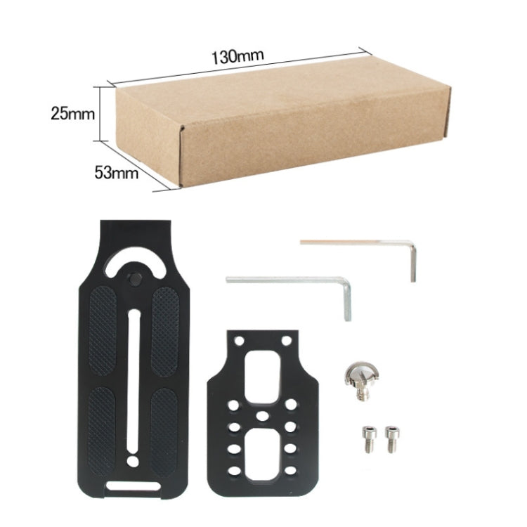 BEXIN L130-50 Piastra a sgancio rapido per fotocamera Tavola verticale a forma di L, L130-50