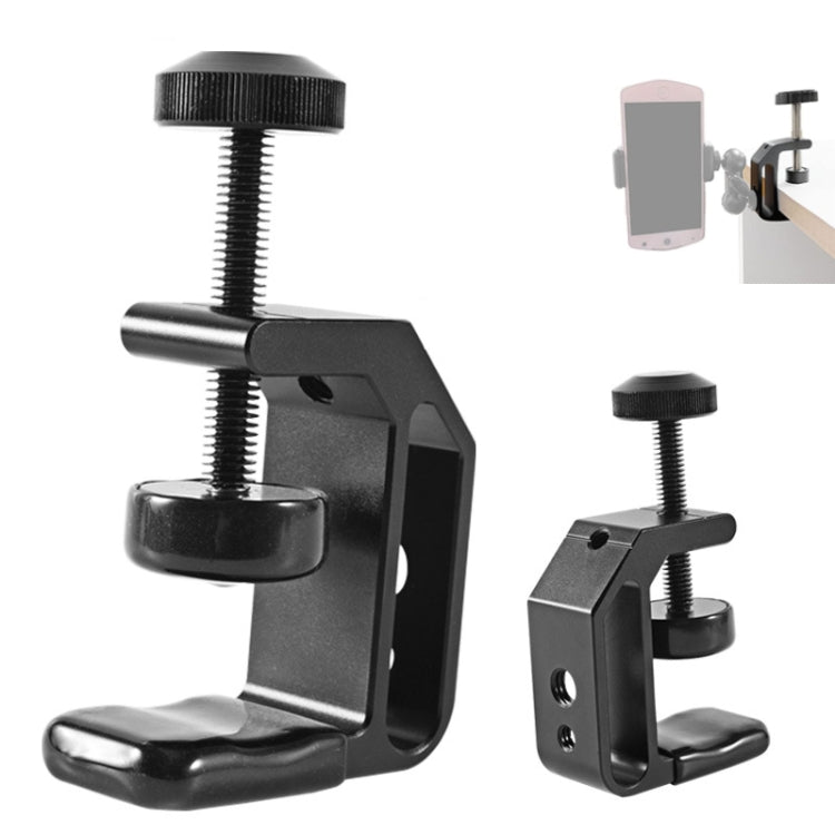 BEXIN WN-38 Morsetto a C universale con foro da 1/4" e 3/8" per montaggio su tavolo da tavolo
