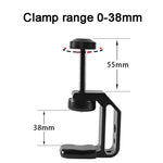 BEXIN WN-38 Morsetto a C universale con foro da 1/4" e 3/8" per montaggio su tavolo da tavolo