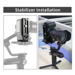BEXIN L130-50C Piastra a sgancio rapido per fotocamera Tavola verticale a forma di L, L130-50C