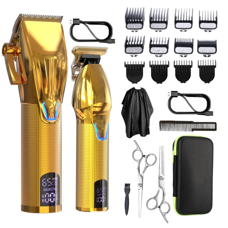Set di strumenti per il taglio di capelli elettrici da uomo per scolpire il tagliacapelli elettrico, LM-2027 2 In 1 (Black), LM-2027 2 In 1 (Gold)