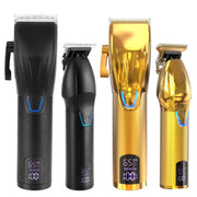 Set di strumenti per il taglio di capelli elettrici da uomo per scolpire il tagliacapelli elettrico, LM-2027 2 In 1 (Black), LM-2027 2 In 1 (Gold)