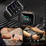 1.83 pollici IP68 impermeabile Bluetooth Call Sports Smart Watch Orologio multifunzionale a tre prove all'aperto