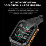 1.83 pollici IP68 impermeabile Bluetooth Call Sports Smart Watch Orologio multifunzionale a tre prove all'aperto