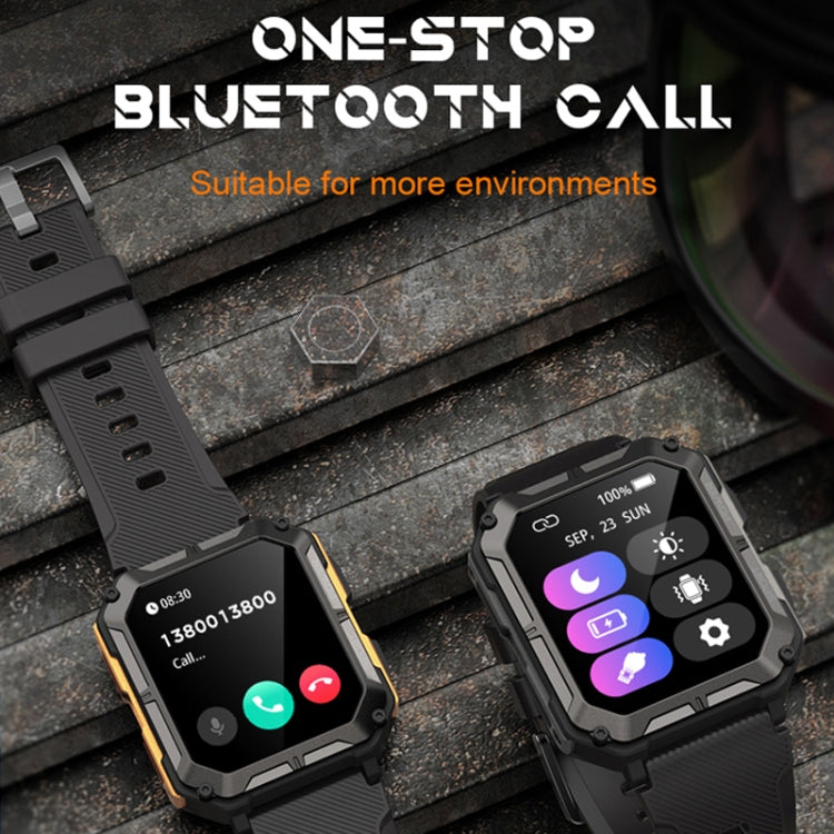1.83 pollici IP68 impermeabile Bluetooth Call Sports Smart Watch Orologio multifunzionale a tre prove all'aperto