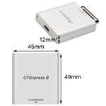 Lettore di schede CFEXPRESS con cablaggio USB 3.2 Z6/Z7 1DX3 ad alta velocità 10G, PH862 With Double Line, PH862 With A-C Line, PH862 With C-C Line