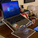 Supporto regolabile in acrilico per tablet