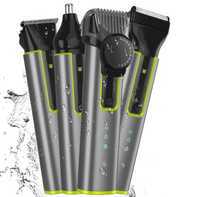 IPX5 Waterproof Men Multi-Functional Barber 4 in 1 Rasoio Set di peli del naso Spinta di ricarica USB, 677 4 In 1