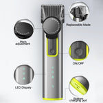 Rasoio elettrico 4 in 1 impermeabile IPX5 con ricarica USB