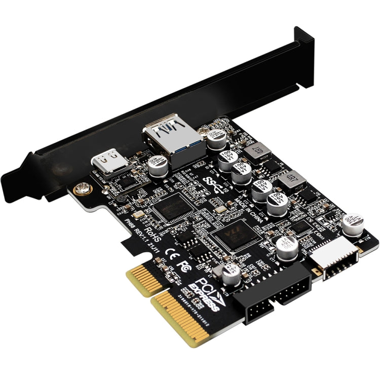 Scheda di espansione PCIe 3.0 a USB 3.2 Tipo C anteriore
