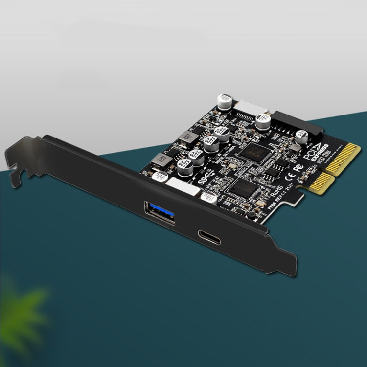 Scheda di espansione PCIe 3.0 a USB 3.2 Tipo C anteriore