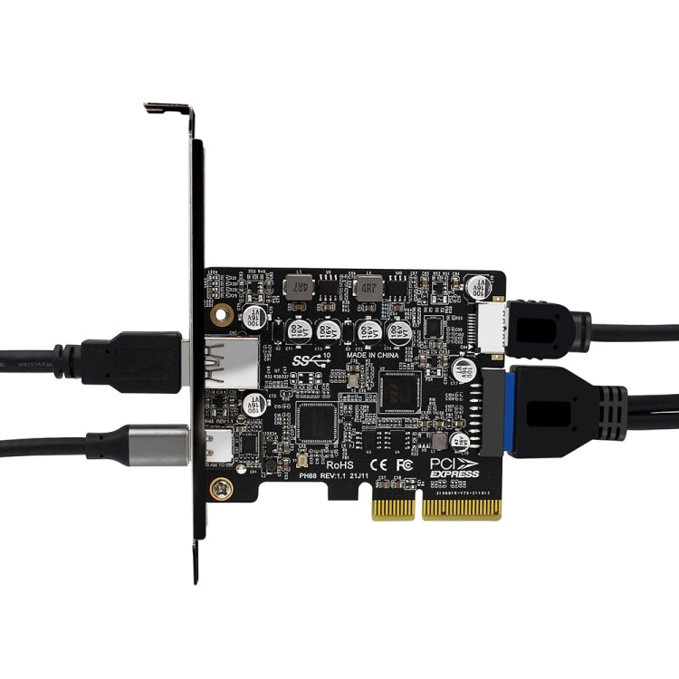 Scheda di espansione PCIe 3.0 a USB 3.2 Tipo C anteriore