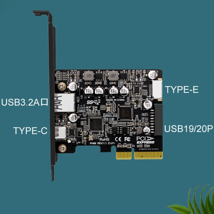 Scheda di espansione PCIe 3.0 a USB 3.2 Tipo C anteriore