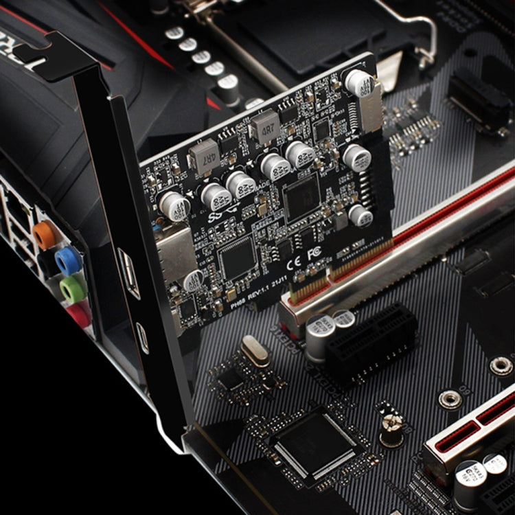 Scheda di espansione PCIe 3.0 a USB 3.2 Tipo C anteriore