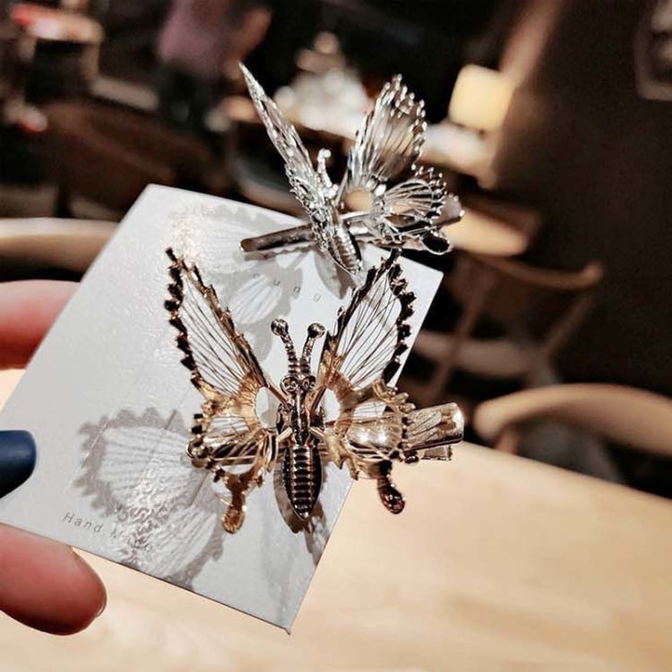 5 pezzi in movimento simulazione farfalla tornante semplice frangia clip accessori per capelli