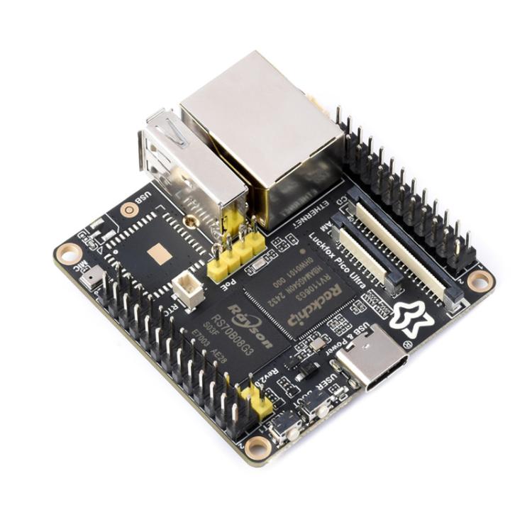 Scheda di sviluppo Micro Linux Luckfox Pico Ultra B RV1106G2 0.5TOPS con processore integrato, senza Wi-Fi/PoE., Without Screen, 480x480 Touch Screen, 720x720 Touch Screen