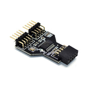 9 Pin USB Header Femmina da 1 a 2 Scheda maschio Adattatore connettore HUB USB 2.0 a 9 pin, 9pin To Dual 9pin Direct Plug