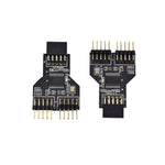 9 Pin USB Header Femmina da 1 a 2 Scheda maschio Adattatore connettore HUB USB 2.0 a 9 pin, 9pin To Dual 9pin Direct Plug