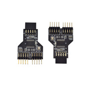 9 Pin USB Header Femmina da 1 a 2 Scheda maschio Adattatore connettore HUB USB 2.0 a 9 pin, 9pin To Dual 9pin Direct Plug