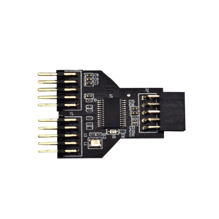 9 Pin USB Header Femmina da 1 a 2 Scheda maschio Adattatore connettore HUB USB 2.0 a 9 pin, 9pin To Dual 9pin Direct Plug