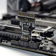 9 Pin USB Header Femmina da 1 a 2 Scheda maschio Adattatore connettore HUB USB 2.0 a 9 pin, 9pin To Dual 9pin Direct Plug