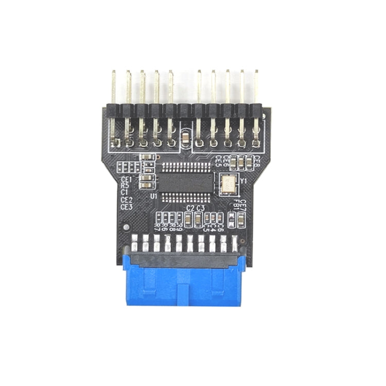 USB3.0 da 19 pin a doppio connettore da 9 pin Connettore femmina da 1 a 2 scheda maschio HUB USB 2.0 a 9 pin, 19Pin to Dual 9Pin