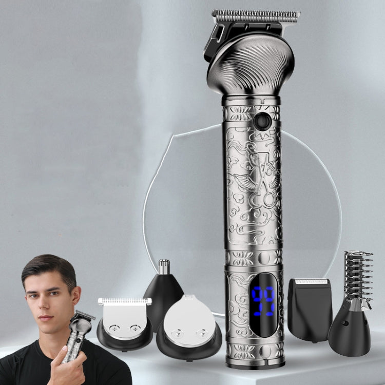 Tagliacapelli multifunzionale uomo 6 in 1 in metallo