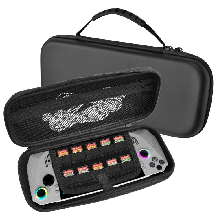 Per ASUS ROG Ally Game Console Borsa protettiva per frizione in pelle a grana EVA, Bag (Black), Bag (White)