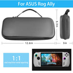 Per ASUS ROG Ally Game Console Borsa protettiva per frizione in pelle a grana EVA, Bag (Black), Bag (White)