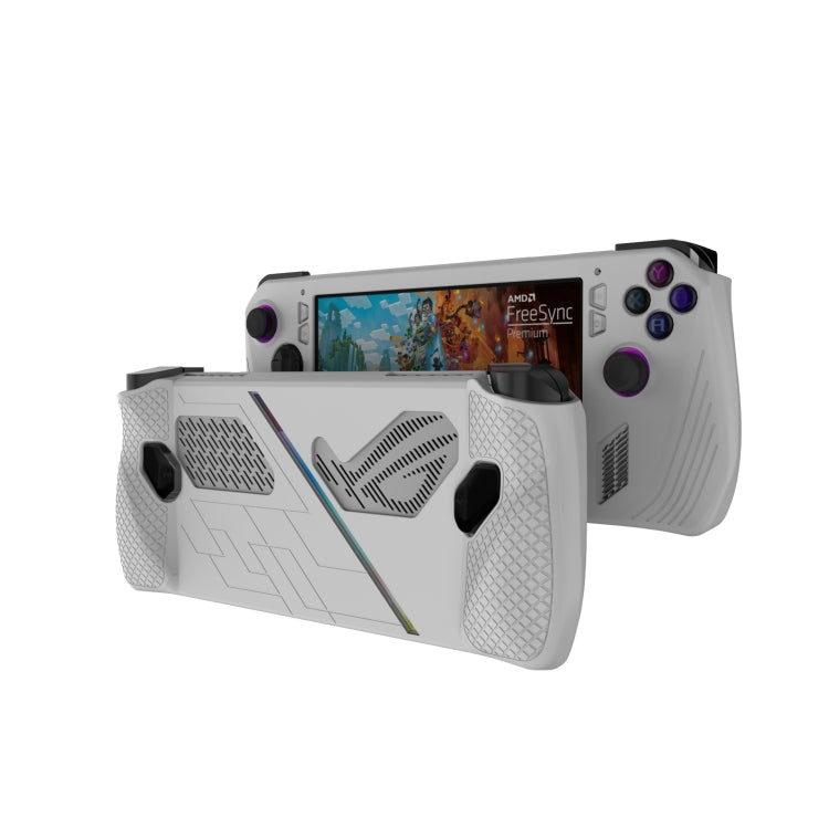Per ASUS ROG Ally Console di gioco Cover protettiva in silicone Custodia per olio spray, Silicone Cover Black, Silicone Cover White