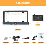 Fotocamera per visualizzazione della cornice della targa integrata wireless HD solare, BC01