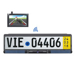 Display di retromarcia wireless per telecamera per veicoli con telaio della targa solare integrato, RC03