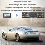 Display di retromarcia wireless per telecamera per veicoli con telaio della targa solare integrato, RC03